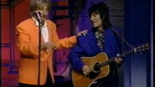 Rod Stewart sings Maggie May live on Letterman 1993 [upl. by Einiffit554]