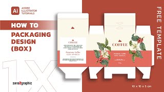 How to Create Packaging Design Box in Adobe Illustrator CC 2020 [upl. by Elleiand]