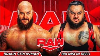 FULL MATCH  BRAWN STROWMAN VS BRONSON REED [upl. by Arriet515]