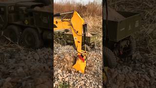 CAT excavator truck plus loader truck [upl. by O'Meara]