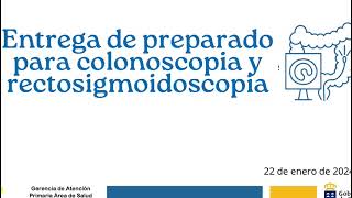 Entrega de preparado para colonoscopia y rectosigmoidoscopia [upl. by Ancelin]