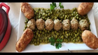 جواز جلبانة باصابع القرنون المحشية بالجبن tajine aux artichauts et petit pois [upl. by Grimbly622]