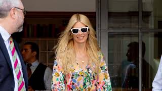 Claudia Schiffer Steps Out in New York [upl. by Eiramyelhsa]