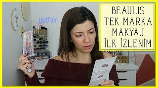 Tek Marka Makyaj Beaulis Gratisin Yeni Markasına İlk İzlenim [upl. by Gnouhp122]