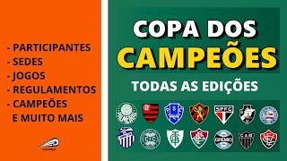 Copa dos Campeões 2000 a 2002  Todas as edições todos os campeões todas as finais [upl. by Namurt280]