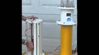 Linear Generator Powering a Marine Navigation Light [upl. by Aihtak]