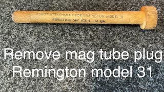 Remington Model 31 range time and how to remove magazine round limiting plug [upl. by Otxilac]