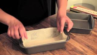 Culinary Parchment 101 Lining a Loaf Pan [upl. by Robbi862]