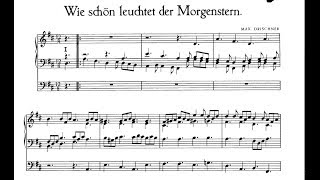 Max Drischner Chorale Fantasia quotWie schoen leuchtet der Morgensternquot [upl. by Camella]