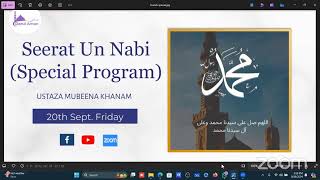 SEERATUNNABI SWSSPECIAL PROGRAMME FRIDAY [upl. by Hersh]