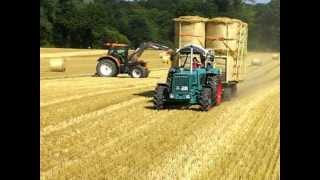 Hanomag Robust 901 Strohernte 2012 Teil 1 [upl. by Airamat]