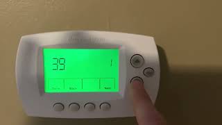 How to reset your Honeywell thermostat [upl. by Arraet]