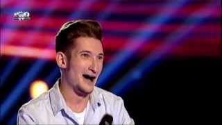 Andrei Cheteles  Feeling good Michael Buble  Vocea Romaniei 2014  Auditii pe nevazute Ep 4 [upl. by Ritz]