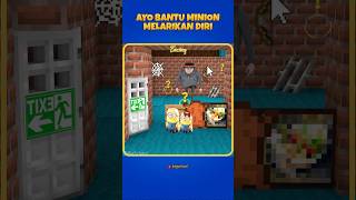 Ayo bantu minion melarikan diri shorts roblox minecraft [upl. by Eneryt]