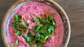 Beetroot Raita  Beetroot Salad recipe [upl. by Lledniw]