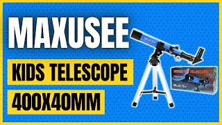 MaxUSee Kids Telescope 400x40mm with Tripod amp Finder Scope [upl. by Dominga]