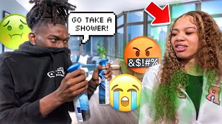 YOU SMELL LIKE FISH PRANK ON PrincessMisty BAD IDEA🤦🏾‍♂️😭 [upl. by Varini]