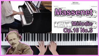 Massenet  Op10 No5 Mélodie Élégie [upl. by Ennirac414]