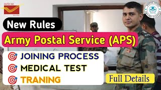 ARMY POSTAL SERVICE  How to Join APS  Join Process Medical Test  Traning  Posting  Salary [upl. by Hras]