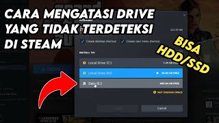 CARA MENGATASI DRIVE TIDAK TERDETEKSI OLEH STEAM  GAMPANG 🔥🔥 [upl. by Lucky]