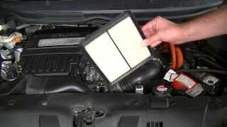 Honda Civic Hybrid 2008 Air Filter change [upl. by Anil]