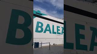 Ferry Balearia port IBIZA Spain puerto el barco para Formentera 18 may 2024 [upl. by Nyret]