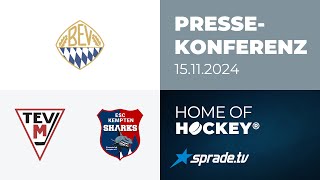 15112024  Pressekonferenz  TEV Miesbach vs ESC Kempten [upl. by Bertolde]