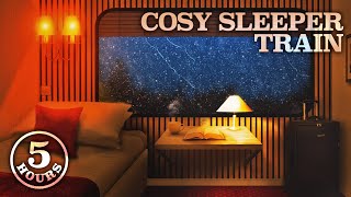 Cosy Sleeper Train on a Rainy Evening  Relaxing Background Noise Ambience for Study  Sleep [upl. by Hollah346]