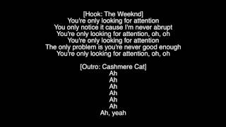 Full Lyrics Attention The Weeknd Ft Cashmere Cat Album Starboy [upl. by Aznola733]