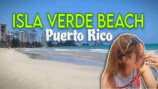 A DAY IN ISLA VERDE BEACH CAROLINA travel puertorico tourism beachvibes atlanticocean [upl. by Euqinad]