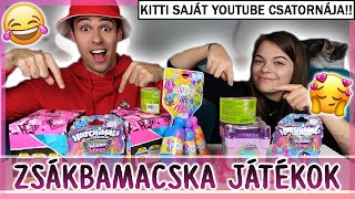 ZSÁKBAMACSKA GYEREKJÁTÉKOK KITTIVEL 😱 kitti saját csatornája 💜 [upl. by Haakon823]