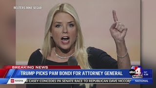 Trump chooses loyalist Pam Bondi for attorney general pick after Matt Gaetz withdraws [upl. by Eal]