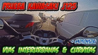 Prueba Kawasaki j125  Vías InterUrbanas amp Curvas  MotoVlogG Por Qué Pasarnos a las 2 Ruedas [upl. by Yeta]