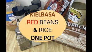 Smoked KIELBASA Sausage Red Beans amp Rice ONE POT [upl. by Chenee755]