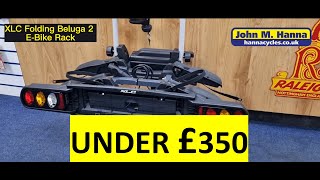 Best ebike car rack for under £350 XLC Folding 2 bike e bike carrier for tow bar including lights [upl. by Neelyk92]