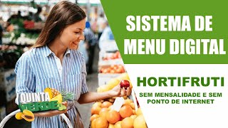 Sistema de Menu Digital para Hortifruti  Sem mensalidade e Sem Ponto de Internet [upl. by Silvain]