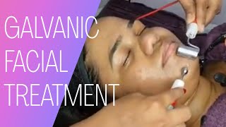 Galvanic Facial Treatment in Telugu ll Galvanic Facial Treatment Tutorial [upl. by Pelag]