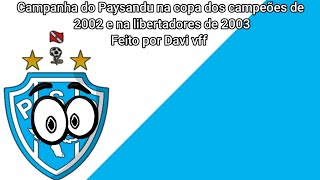 Campanha do paysandu na copa dos campeões de 2002 e na libertadores de 2003 [upl. by Conger]