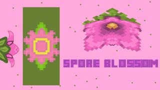 ⛏️ 💮Minecraft Banner  Spore Blossom Tutorial 💮⛏️ [upl. by Blasius]