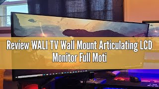 Review WALI TV Wall Mount Articulating LCD Monitor Full Motion 15 inch Extension Arm Tilt Swivel [upl. by Littell]