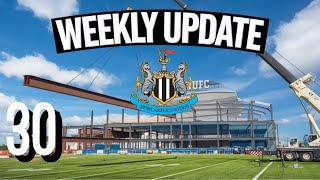 NUFC Fan Zone construction progress weekly update part 30 [upl. by Ahsiad]