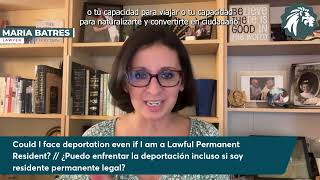 Can a resident be deported  ¿Puede un residente ser deportado [upl. by Zebedee]