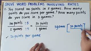 Solve Word Problems Involving Rates  Grade 7  Matatag Curriculum  Explain in Detailed [upl. by Lasley]