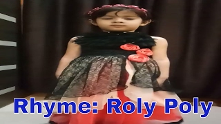 Nursery Rhyme Roly Poly Roly Poly  Kids Poem with Actions [upl. by Neffirg]