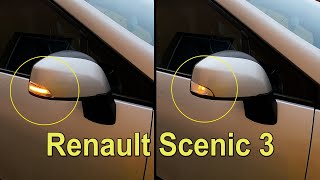 Semnalizari led pe oglinzi Renault Scenic 3 [upl. by Kiona]