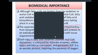 Fatty acid oxidation [upl. by Dlorah]