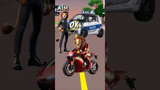 Riding a motorbike must wear a helmet⁉️ shorts keşfet funny comedy kesfet mario cartoon cat [upl. by Krysta144]