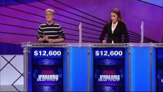 Jeopardy  Exciting Ending to Teen Tournament Quarterfinals May 4 2012 [upl. by Romulus]