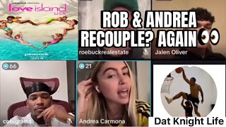 ROB amp ANDREA 20 CONFIRMS SHE STILL WANTS ROB from LOVE ISLAND USA  via TIK TOK LIVE w Casa Boys [upl. by Melvyn]