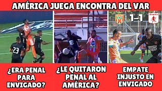 🤬 ROBO VULGAR AL AMÉRICA DE CALI😱  ENVIGADO 1  1 AMÉRICA DE CALI  ligabetplay futbolcolombiano [upl. by Ahseila66]